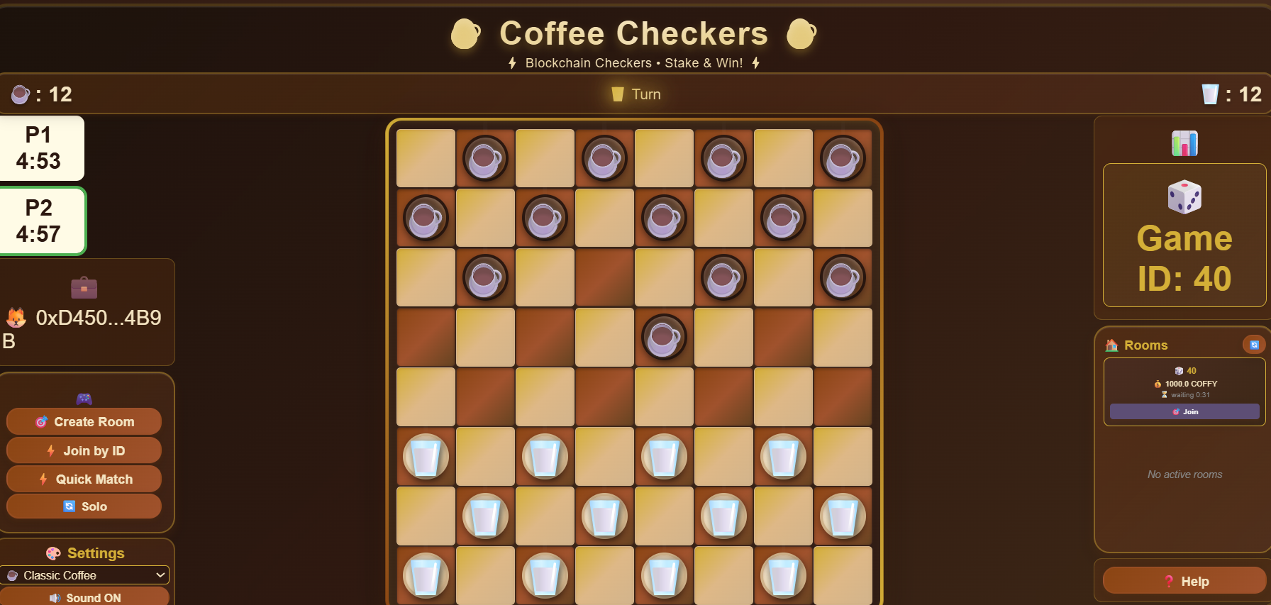 Coffee Checkers (PvP) game preview